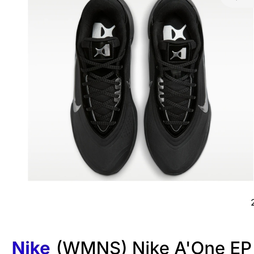 Nike Black and Silver Women's Athletic Sneakers New.